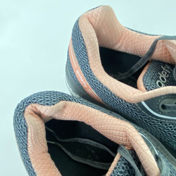 Gravity Defyer GDefy Woman's Sz 8.5 Gray Salmon Pink Mighty Walk Sneaker Shoes - Picture 8 of 10